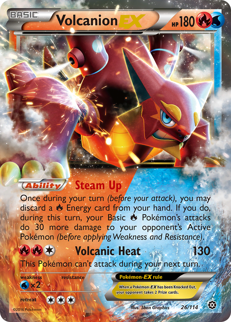 Volcanion EX (26/114) [XY: Steam Siege] | Black Swamp Games