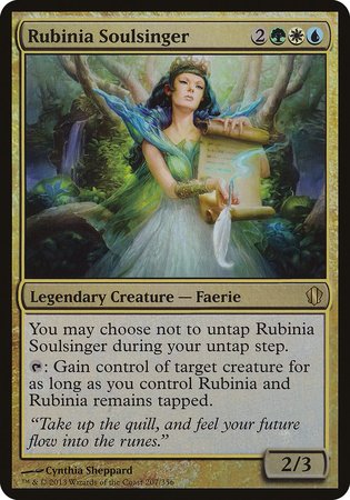 Rubinia Soulsinger (Commander 2013) [Commander 2013 Oversized] | Black Swamp Games