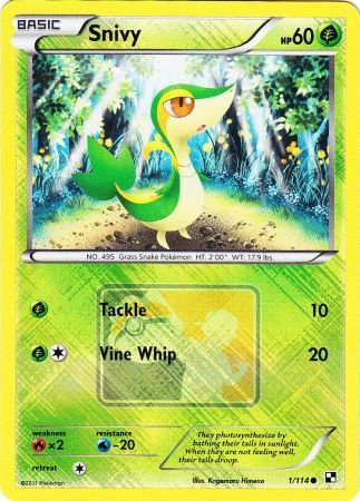 Snivy (1/114) (League Promo) [Black & White: Base Set] | Black Swamp Games