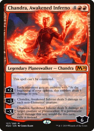 Chandra, Awakened Inferno [Core Set 2020 Promos] | Black Swamp Games