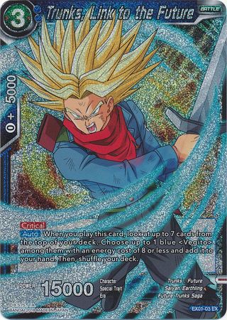 Trunks, Link to the Future (Foil) (EX01-03) [Mighty Heroes] | Black Swamp Games