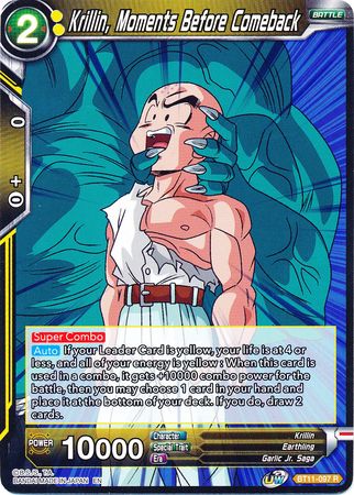 Krillin, Moments Before Comeback [BT11-097] | Black Swamp Games