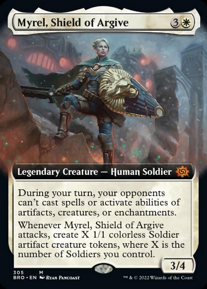 Myrel, Shield of Argive (Extended Art) [The Brothers' War] | Black Swamp Games