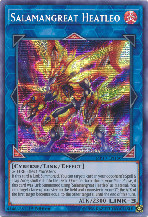 Salamangreat Heatleo [MP19-EN186] Prismatic Secret Rare | Black Swamp Games