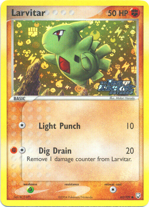 Larvitar (63/109) (Stamped) [EX: Team Rocket Returns] | Black Swamp Games