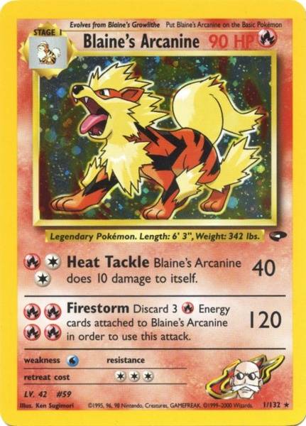 Blaine's Arcanine (1/132) [Gym Challenge Unlimited] | Black Swamp Games