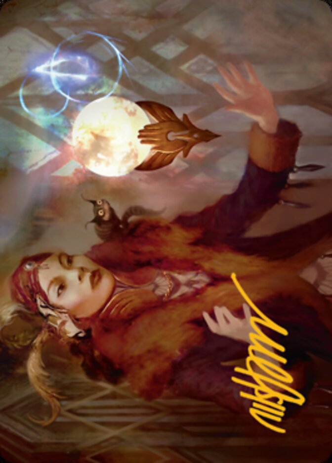 Misfortune Teller Art Card (Gold-Stamped Signature) [Streets of New Capenna Art Series] | Black Swamp Games