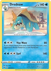 Drednaw (039/185) (Cracked Ice Holo) (Theme Deck Exclusive) [Sword & Shield: Vivid Voltage] | Black Swamp Games