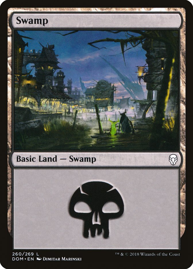 Swamp (260) [Dominaria] | Black Swamp Games