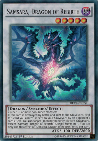 Samsara, Dragon of Rebirth [DUEA-EN052] Super Rare | Black Swamp Games