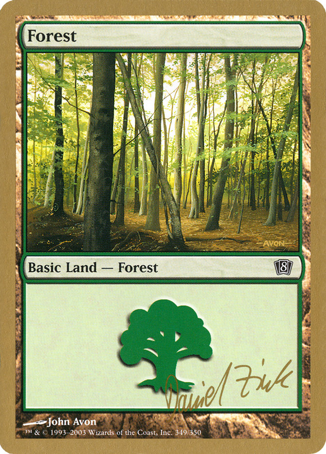 Forest (dz349) (Daniel Zink) [World Championship Decks 2003] | Black Swamp Games