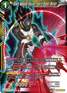 Black Masked Saiyan, Spirit Boost Minion (Starter Deck - Darkness Reborn) (SD16-05) [Cross Spirits] | Black Swamp Games