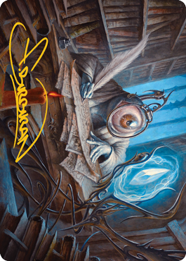 Unblinking Observer Art Card (Gold-Stamped Signature) [Innistrad: Midnight Hunt Art Series] | Black Swamp Games
