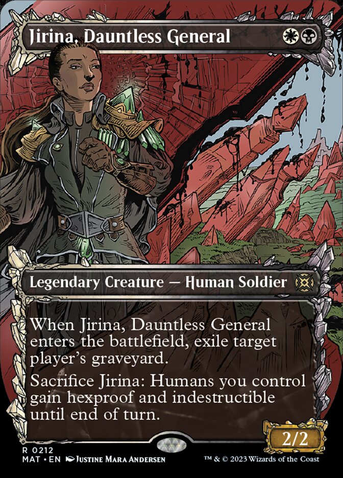 Jirina, Dauntless General (Showcase Halo Foil) [March of the Machine: The Aftermath] | Black Swamp Games