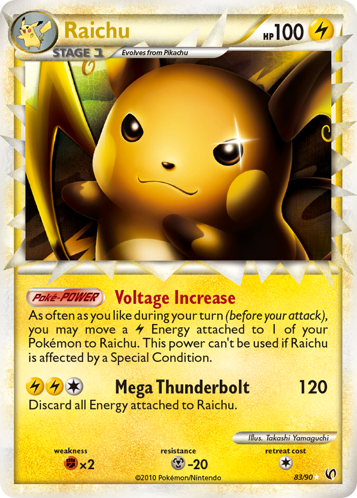 Raichu (83/90) [HeartGold & SoulSilver: Undaunted] | Black Swamp Games