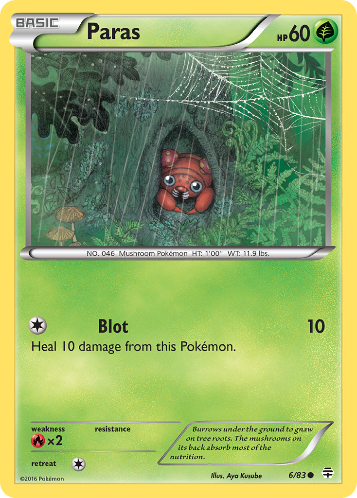 Paras (6/83) [XY: Generations] | Black Swamp Games