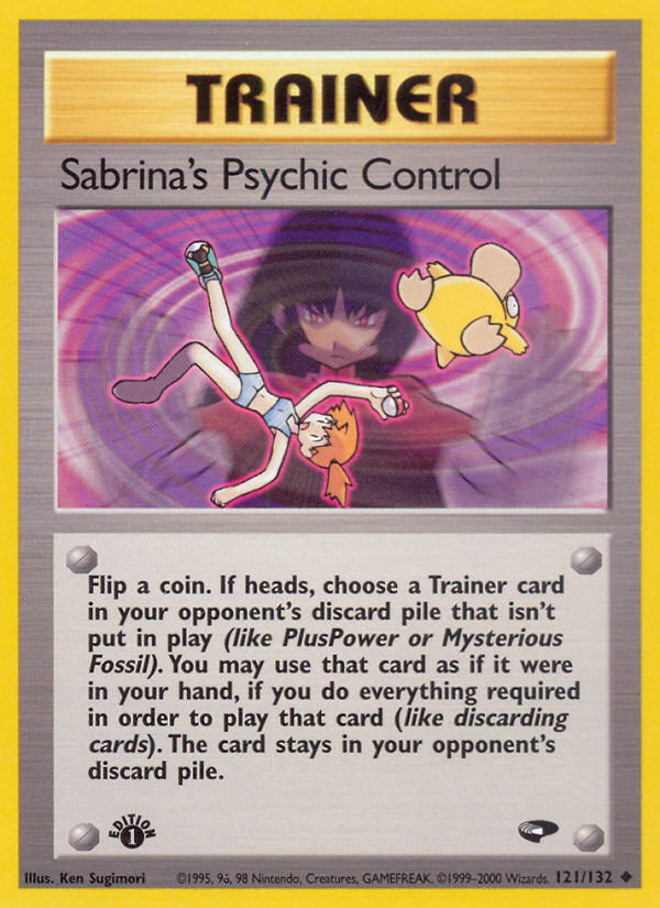 Sabrina's Psychic Control (121/132) [Gym Challenge 1st Edition] | Black Swamp Games