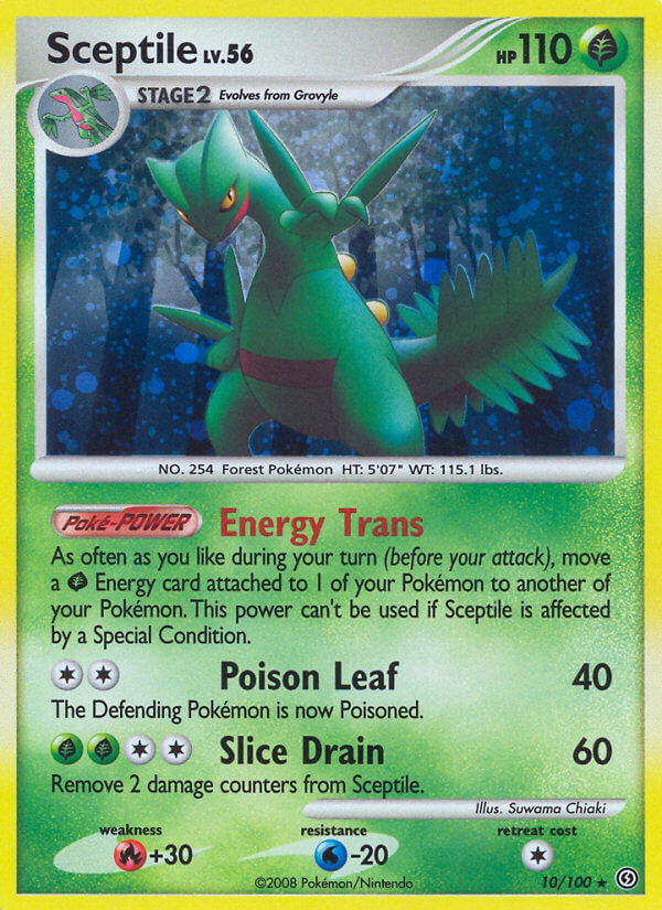 Sceptile (10/100) (Theme Deck Exclusive) [Diamond & Pearl: Stormfront] | Black Swamp Games