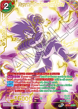 Vegeta, Omnipotent Elite (SPR) (BT15-143) [Saiyan Showdown] | Black Swamp Games