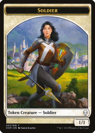 Soldier Token [Dominaria Tokens] | Black Swamp Games