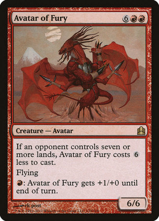 Avatar of Fury [Commander 2011] | Black Swamp Games