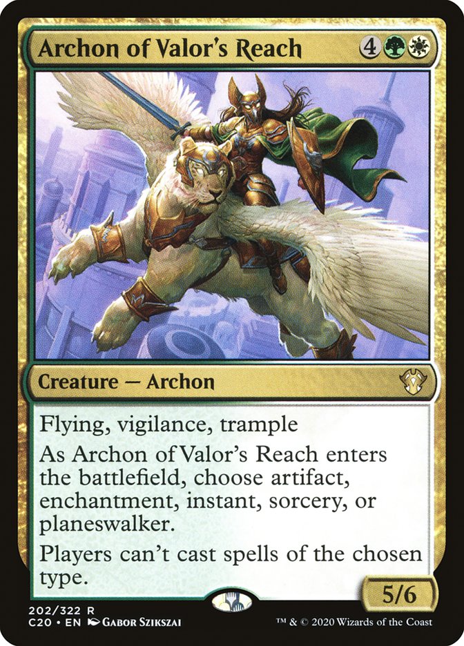 Archon of Valor's Reach [Commander 2020] | Black Swamp Games