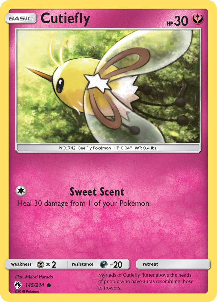 Cutiefly (145/214) [Sun & Moon: Lost Thunder] | Black Swamp Games