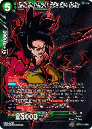 Twin Onslaught SS4 Son Goku (SPR) (BT5-055) [Miraculous Revival] | Black Swamp Games