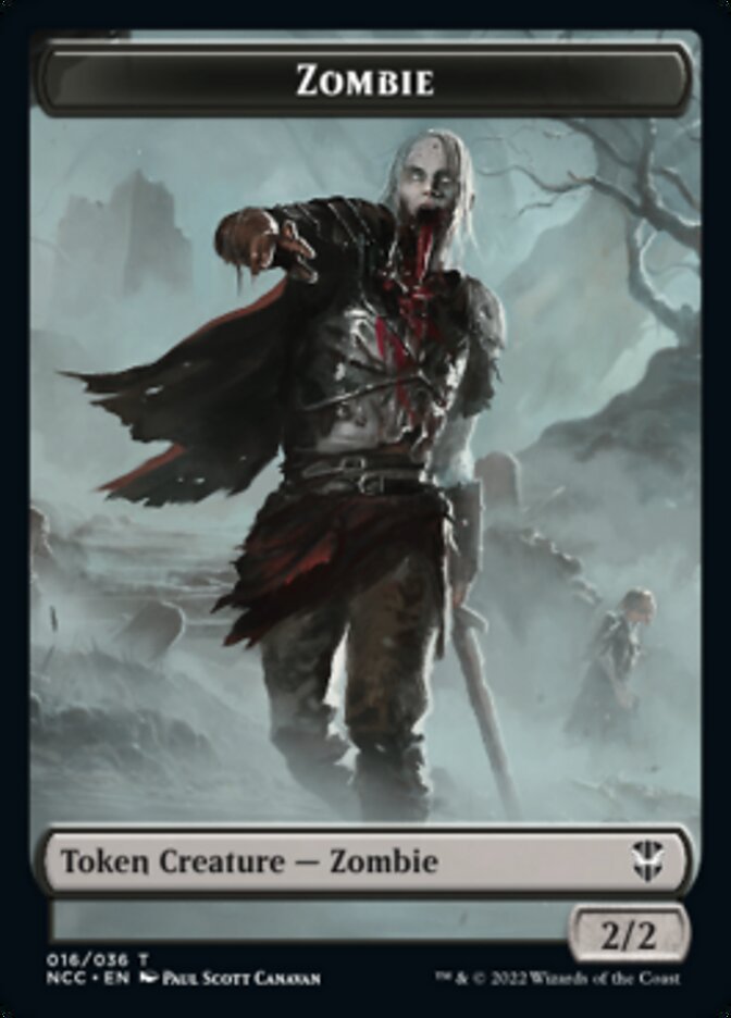 Zombie // Drake Double-sided Token [Streets of New Capenna Commander Tokens] | Black Swamp Games