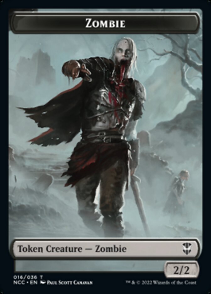 Zombie // Goat Double-sided Token [Streets of New Capenna Commander Tokens] | Black Swamp Games