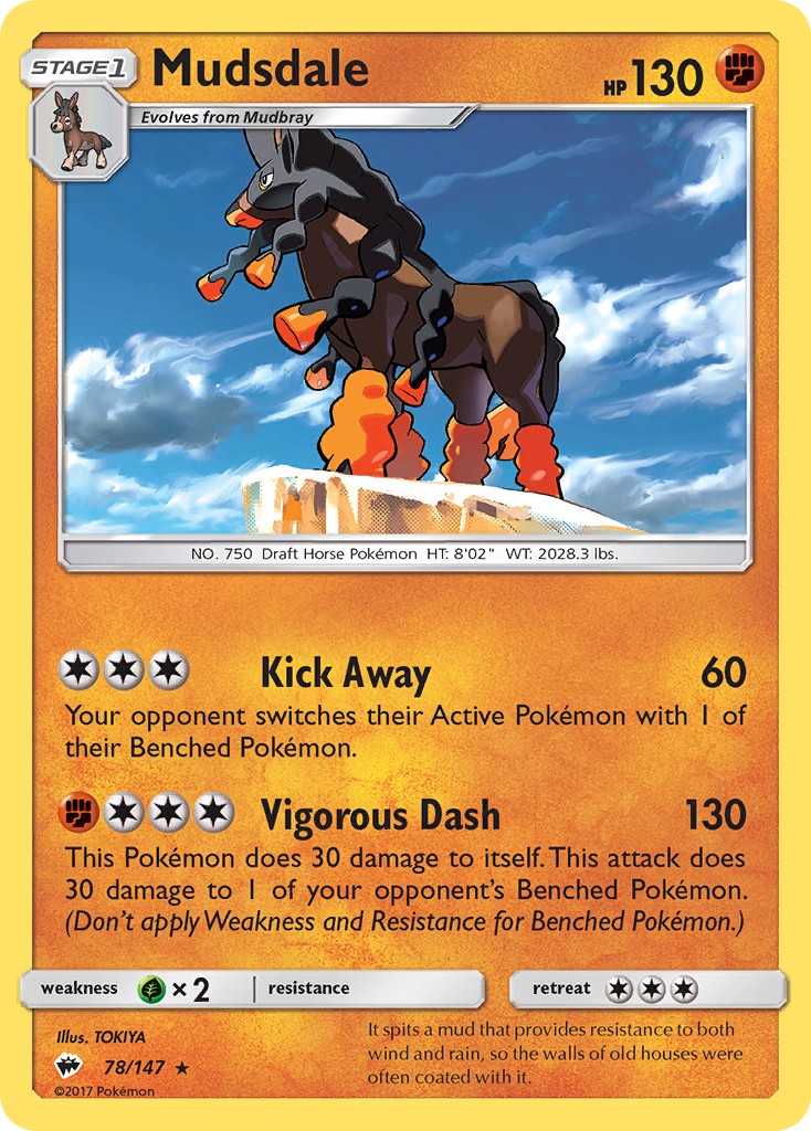 Mudsdale (78/147) [Sun & Moon: Burning Shadows] | Black Swamp Games