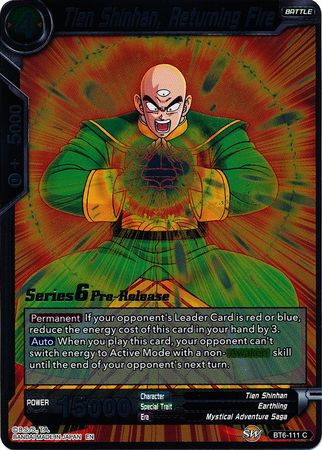 Tien Shinhan, Returning Fire [BT6-111_PR] | Black Swamp Games