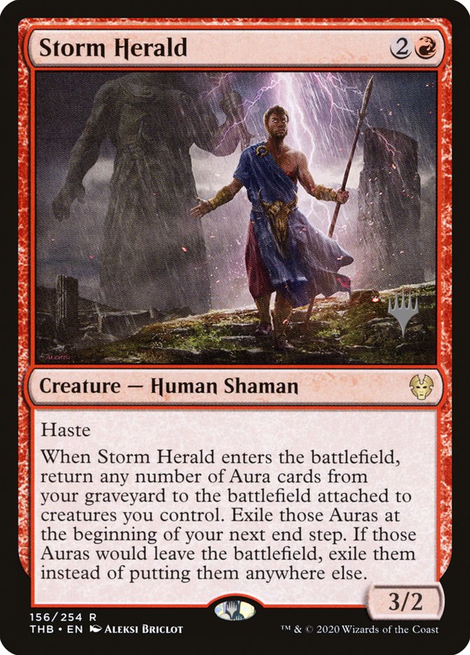 Storm Herald (Promo Pack) [Theros Beyond Death Promos] | Black Swamp Games