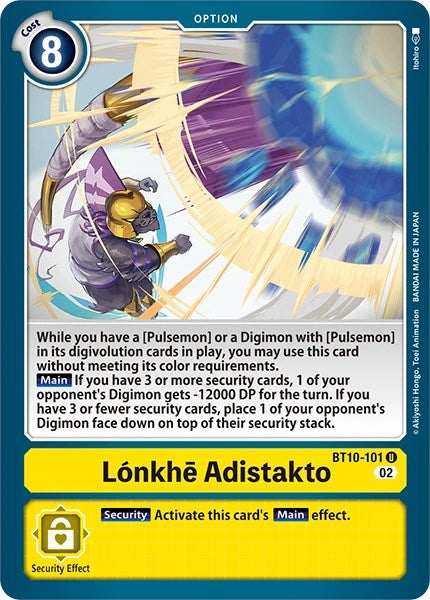 Loenkhe Adistakto [BT10-101] [Revision Pack Cards] | Black Swamp Games