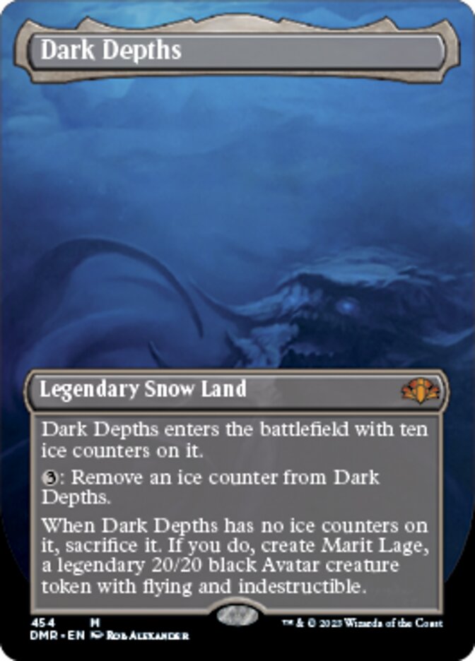 Dark Depths (Borderless Alternate Art) [Dominaria Remastered] | Black Swamp Games