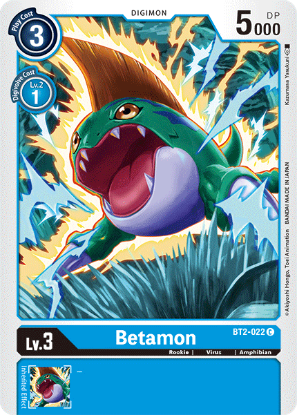 Betamon [BT2-022] [Release Special Booster Ver.1.5] | Black Swamp Games