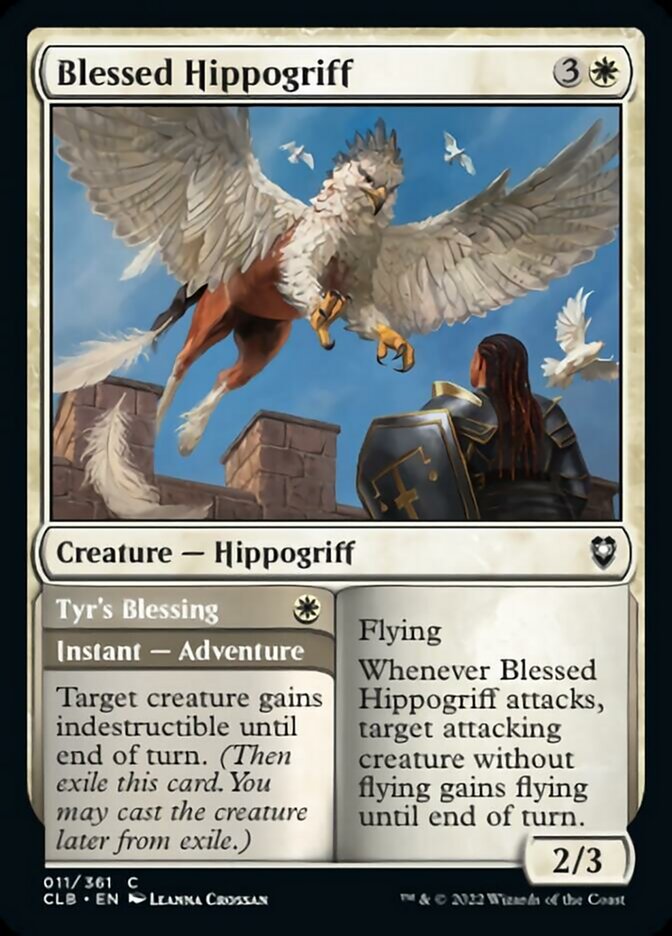 Blessed Hippogriff // Tyr's Blessing [Commander Legends: Battle for Baldur's Gate] | Black Swamp Games