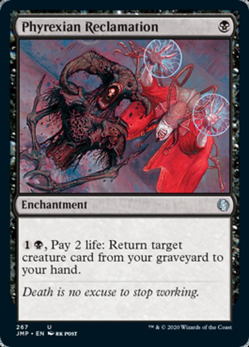 Phyrexian Reclamation [Jumpstart] | Black Swamp Games