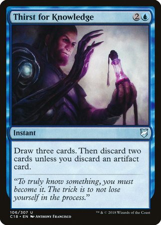 Thirst for Knowledge [Commander 2018] | Black Swamp Games
