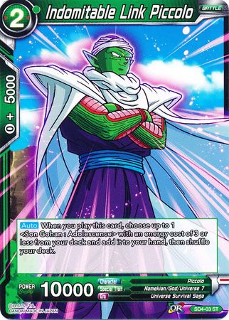 Indomitable Link Piccolo (Starter Deck - The Guardian of Namekians) [SD4-03] | Black Swamp Games