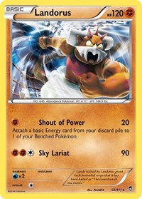 Landorus (58/111) (Theme Deck Exclusive) [XY: Furious Fists] | Black Swamp Games