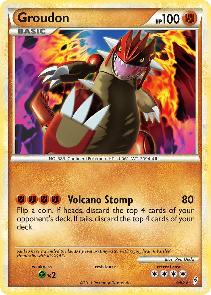 Groudon (6/95) (Theme Deck Exclusive) [HeartGold & SoulSilver: Call of Legends] | Black Swamp Games