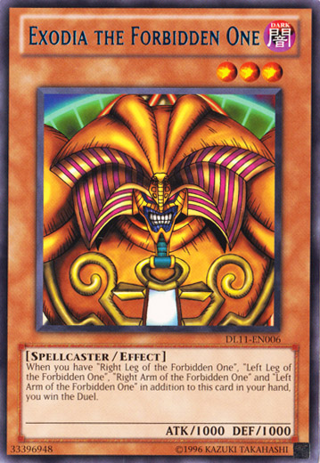 Exodia the Forbidden One (Blue) [DL11-EN006] Rare | Black Swamp Games