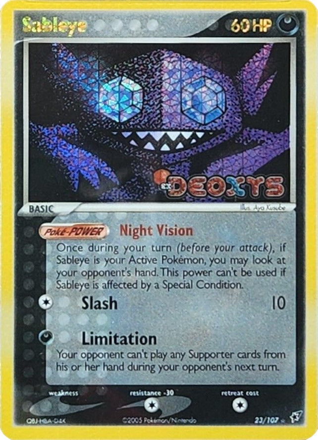 Sableye (23/107) (Stamped) [EX: Deoxys] | Black Swamp Games