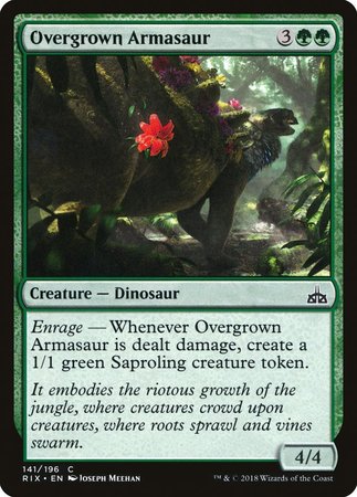 Overgrown Armasaur [Rivals of Ixalan] | Black Swamp Games