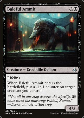 Baleful Ammit [Amonkhet] | Black Swamp Games