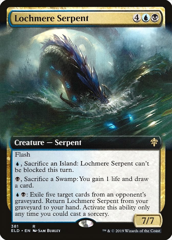 Lochmere Serpent (Extended Art) [Throne of Eldraine] | Black Swamp Games