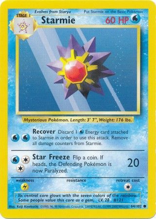 Starmie (64/102) [Base Set Unlimited] | Black Swamp Games