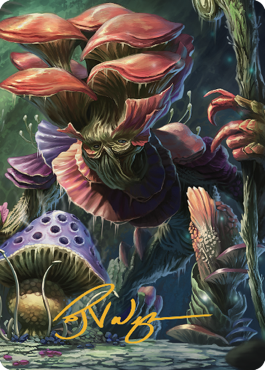 Myconid Spore Tender Art Card (Gold-Stamped Signature) [Commander Legends: Battle for Baldur's Gate Art Series] | Black Swamp Games