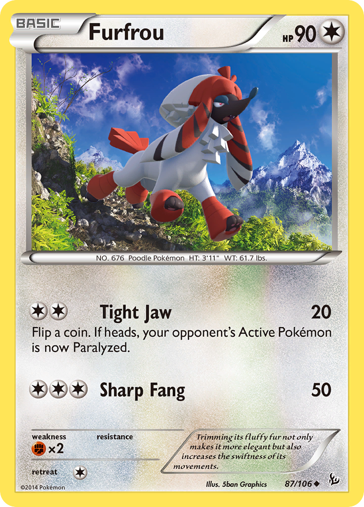 Furfrou (87/106) [XY: Flashfire] | Black Swamp Games